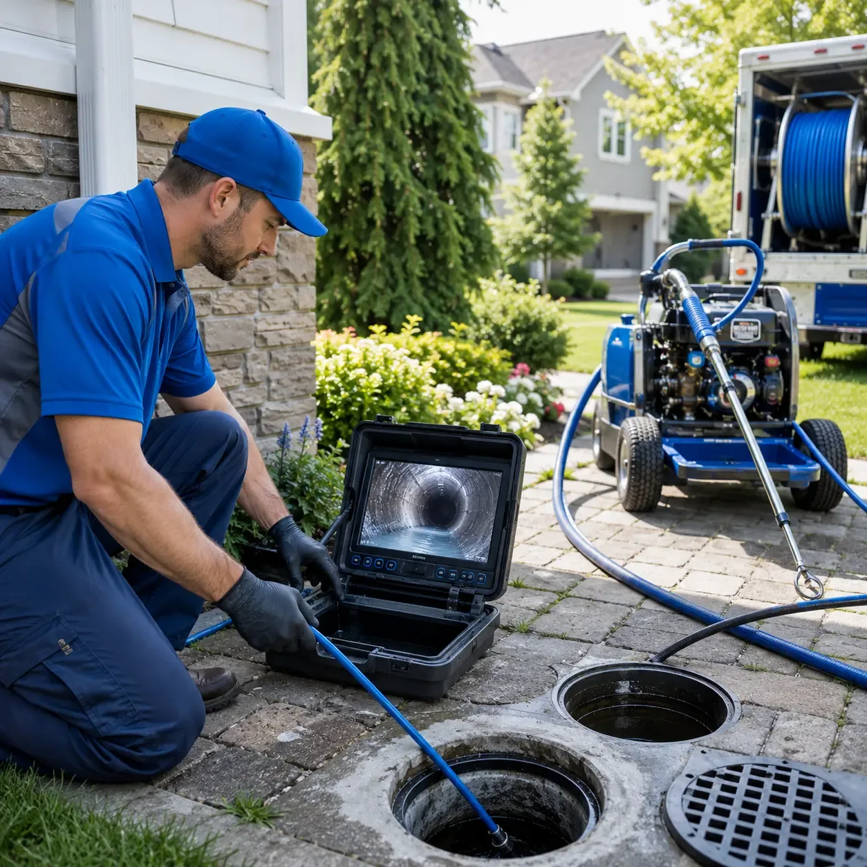 Outdoor drain cleaning professionals serving Little Chute, WI